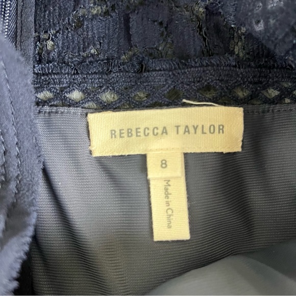 Rebecca Taylor Navy Lace Sheath Dress - Picture 12 of 16